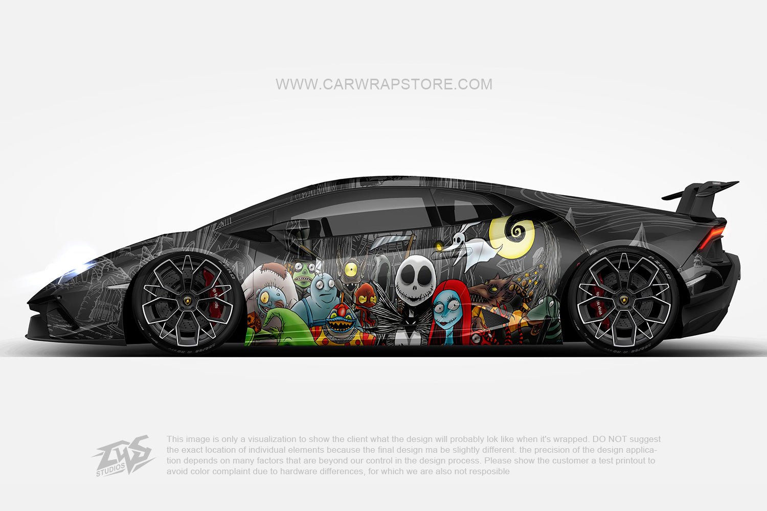 The Nightmare Before Christmas ITASHA anime car wrap vinyl