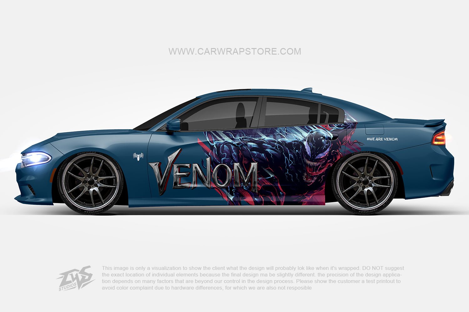 Venom ITASHA anime car wrap vinyl stickers american comics