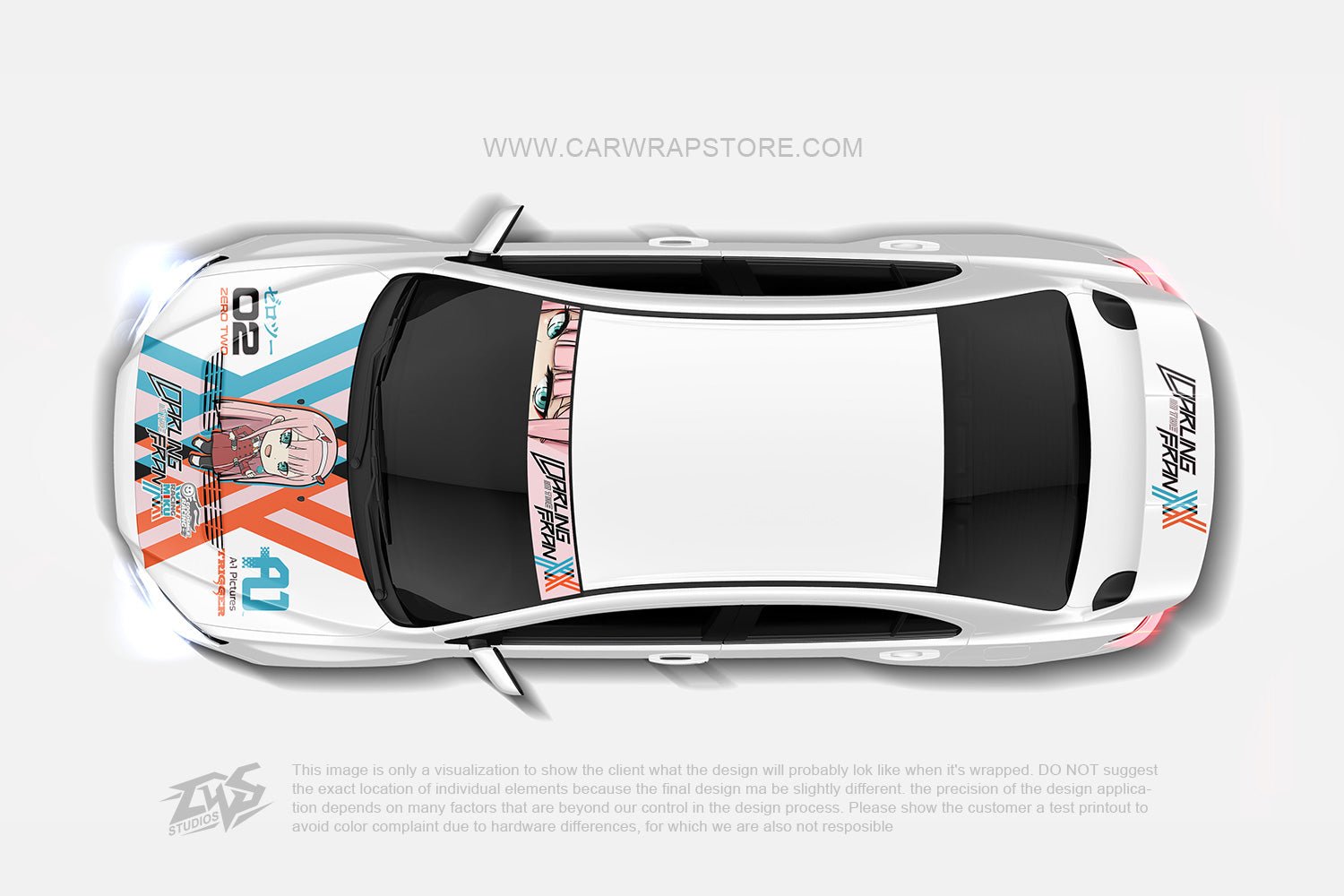 Zero Two DARLING in the FRANXX【002-16】 - Car Wrap Store
