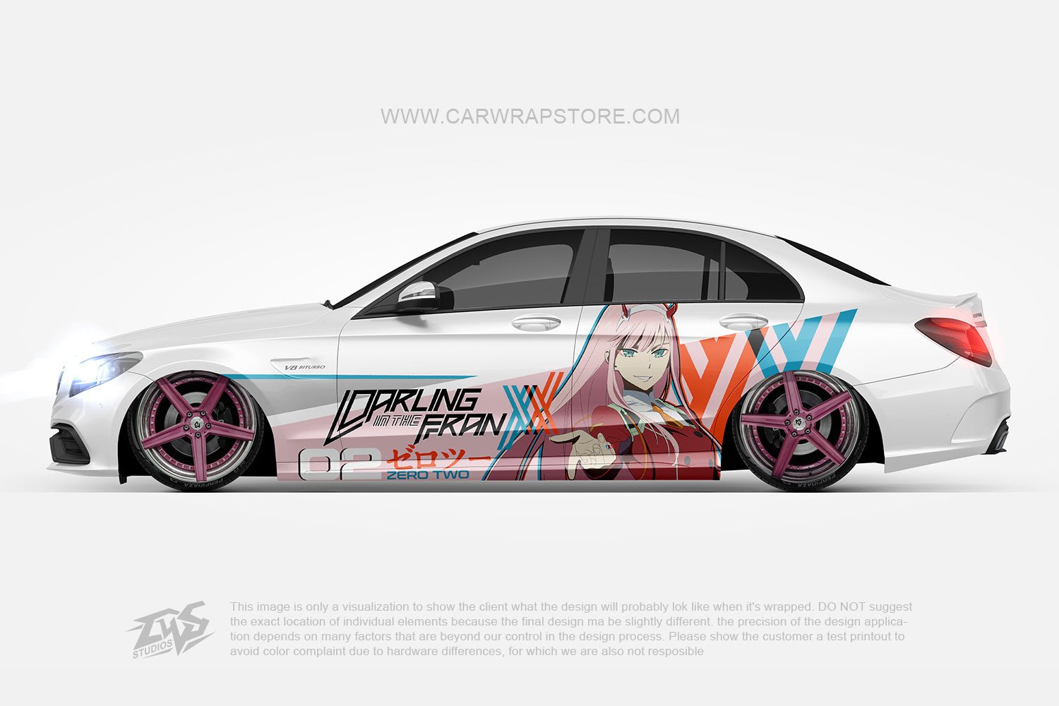 Zero Two DARLING in the FRANXX【002-16】 - Car Wrap Store