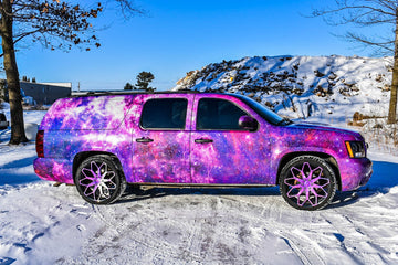 Chevrolet Tahoe Purple Galaxy - Car Wrap Store