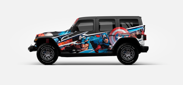 Captain American Car Wrap Vector File