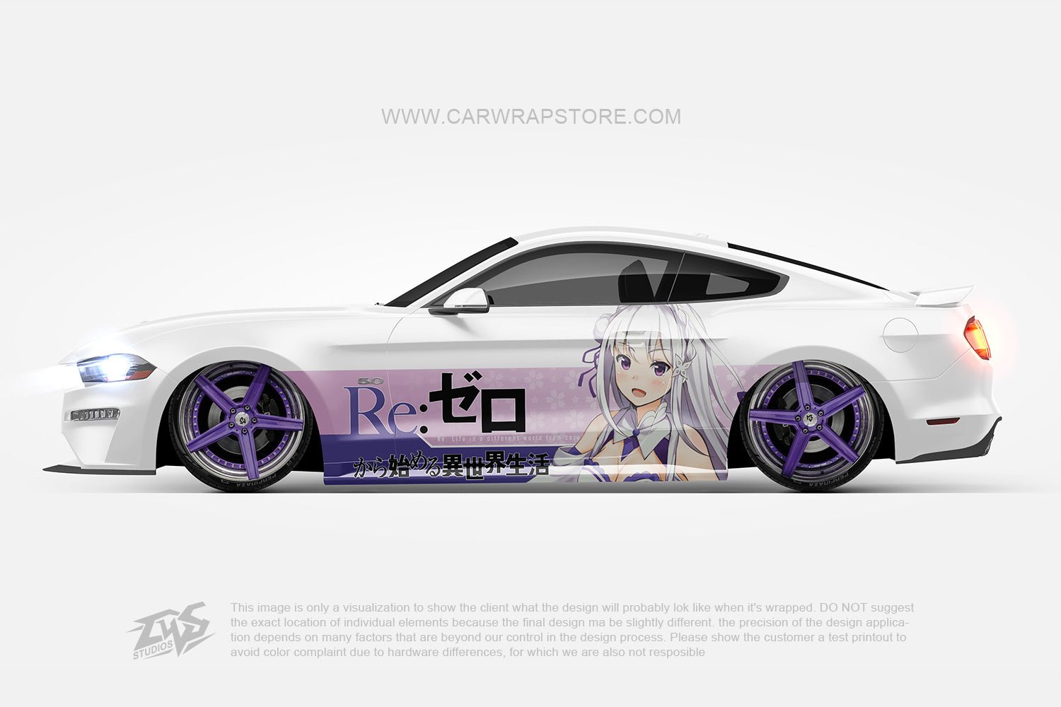 Emiria Re:Zero -Death or Kiss-【RE-02】 - Car Wrap Store