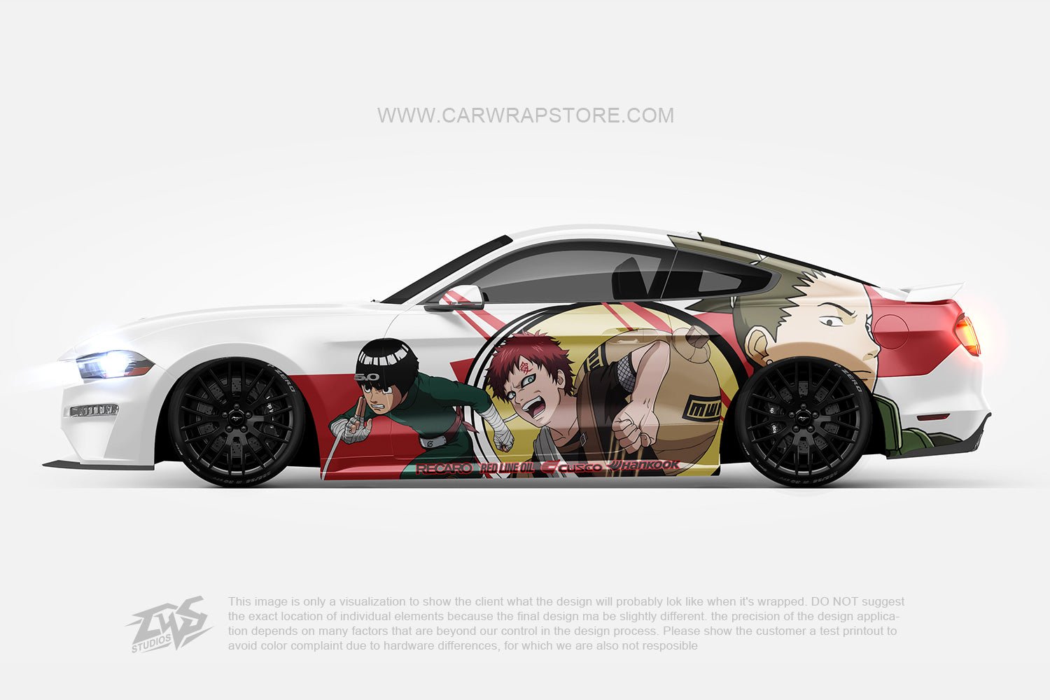 Gaara Rock Lee Nara Shikamaru Naruto【NA-06】 - Car Wrap Store
