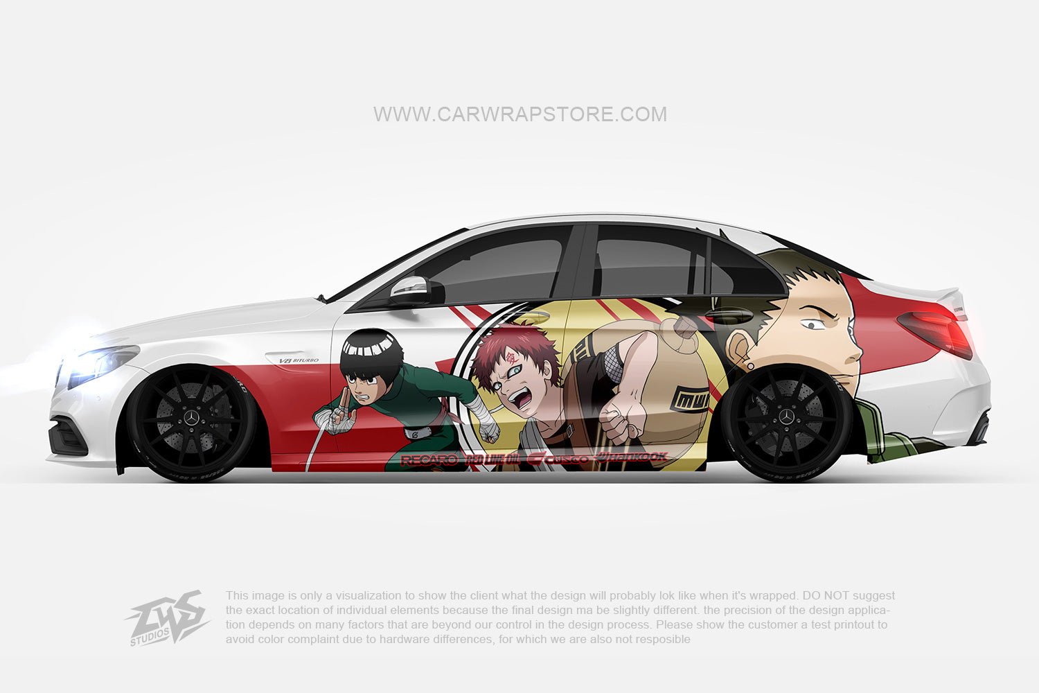 Gaara Rock Lee Nara Shikamaru Naruto【NA-06】 - Car Wrap Store