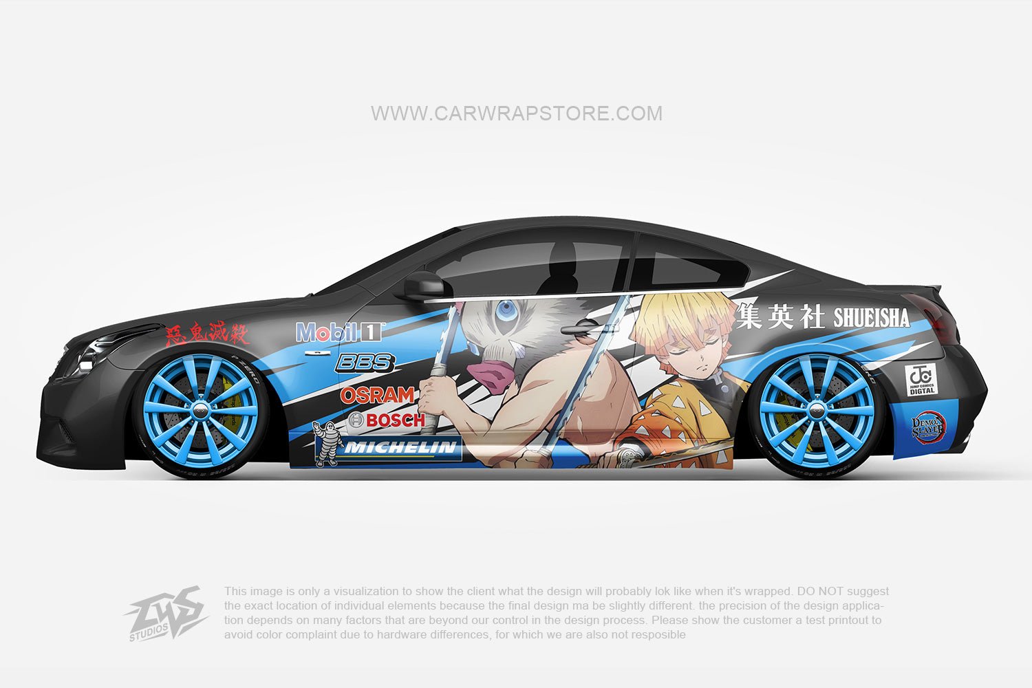 Anime ITASHA Hatsune Miku Car Wrap Door Side Fit Any Cars Vinyl graphics car  stickers Car Decal  Facebook