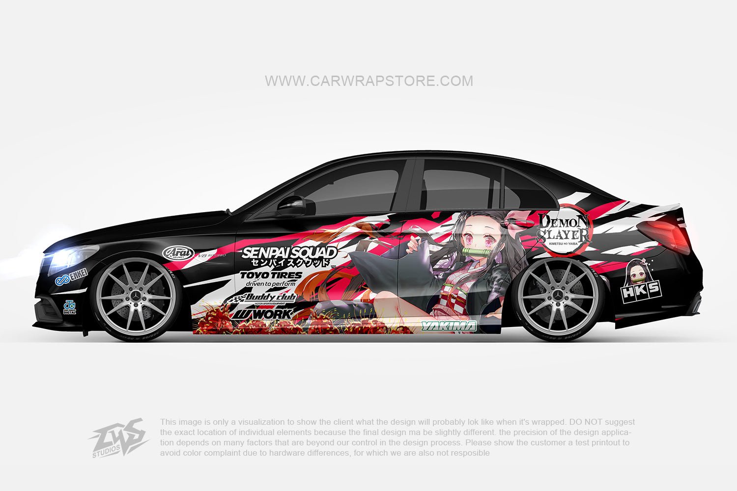 Anime Car Hood Wrap Decal Vinyl Sticker Full Color Graphic Fit Any Car  Sword | eBay