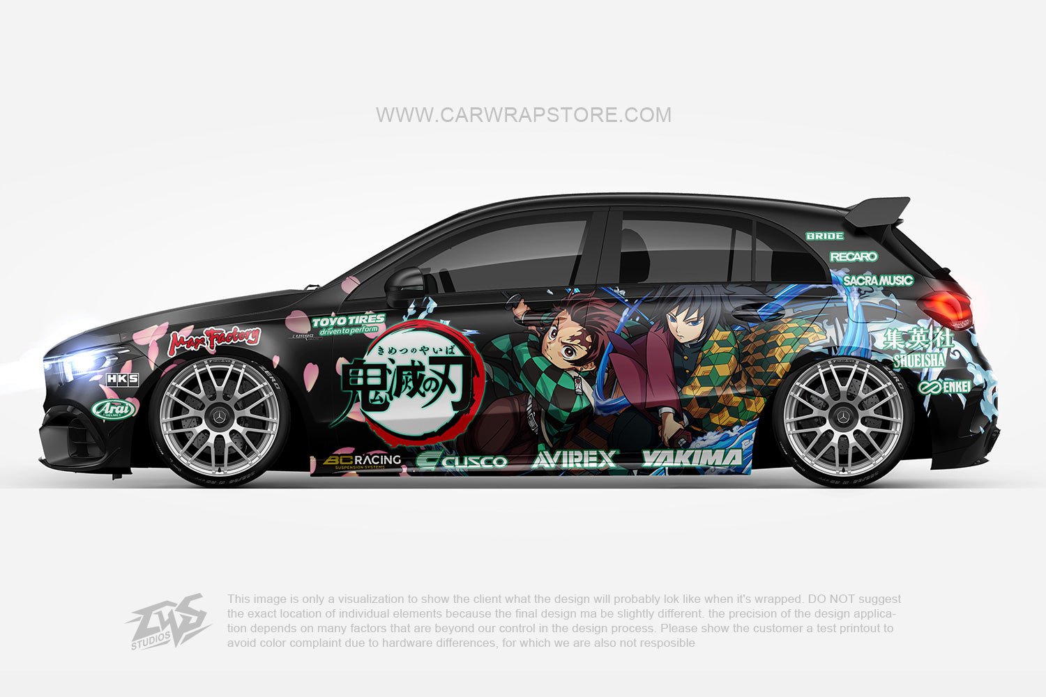 Kamado Tanjirou Tomioka Giyuu Demon Slayer 【DS-07】 - Car Wrap Store