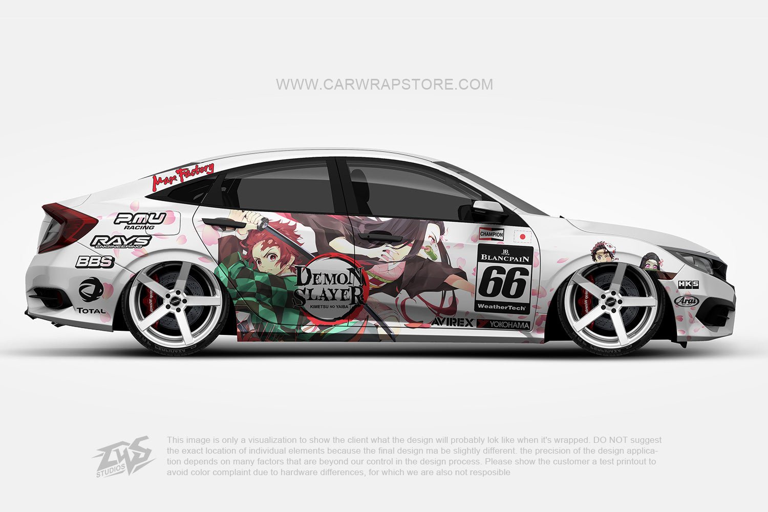 Kamado Tanjirou/Nezuko Demon Slayer 【DS-06】 - Car Wrap Store