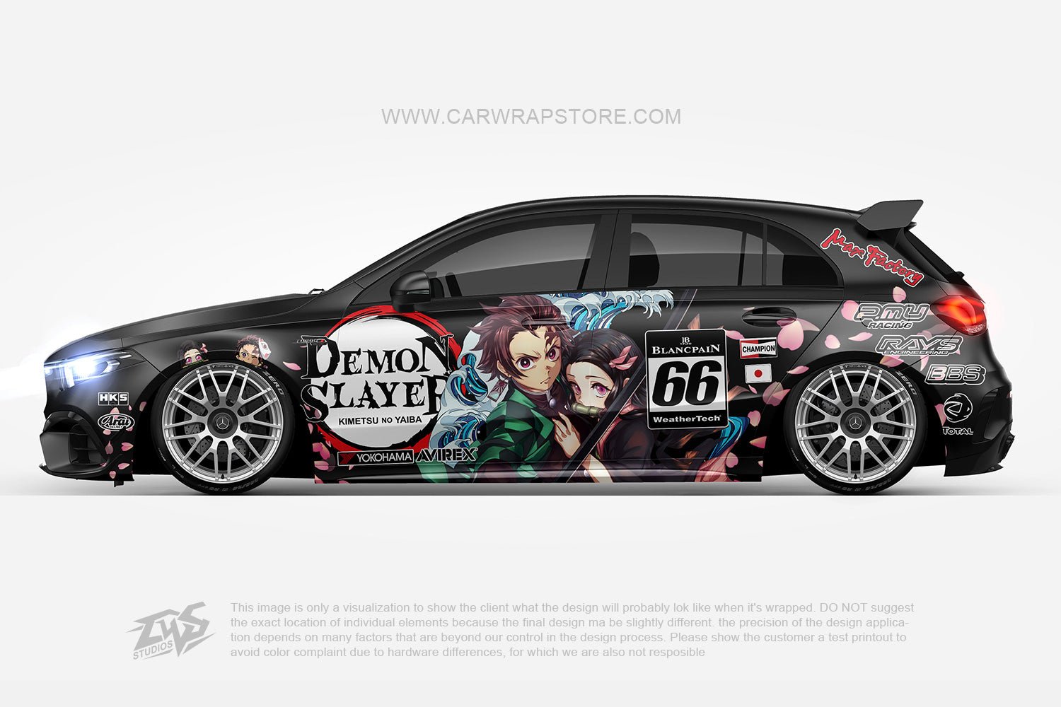 Kamado Tanjirou/Nezuko Demon Slayer 【DS-06】 - Car Wrap Store