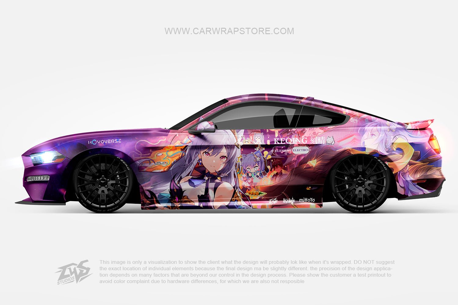 Keqing 刻晴 Genshin Impact【GI-07】 - Car Wrap Store