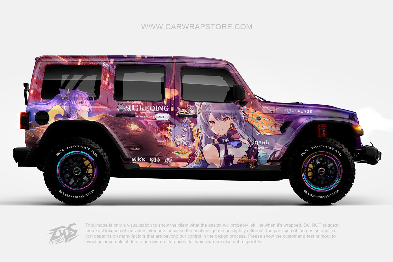 Keqing 刻晴 Genshin Impact【GI-07】 - Car Wrap Store