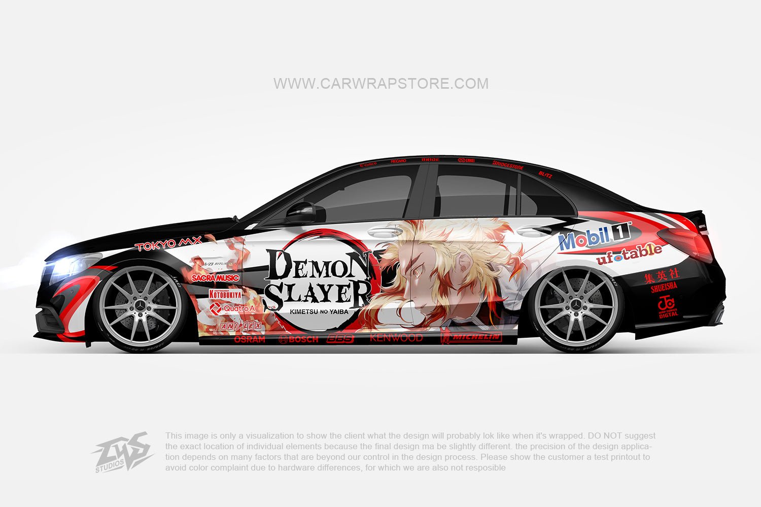 Anime Vehicle Livery Japanese Theme Side Car Wrap Cast Vinyl Wrap Universal  Size Premium Pink Anime Car Sticker - AliExpress