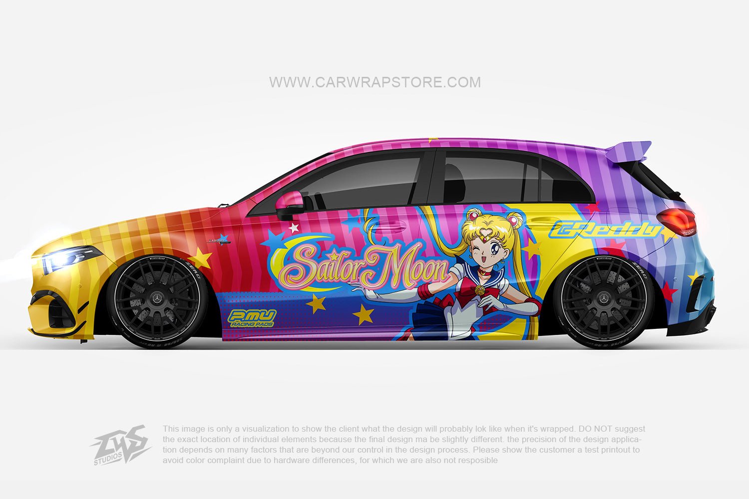 Sailor Moon ITASHA anime car wrap vinyl stickers Fit With Any Cars