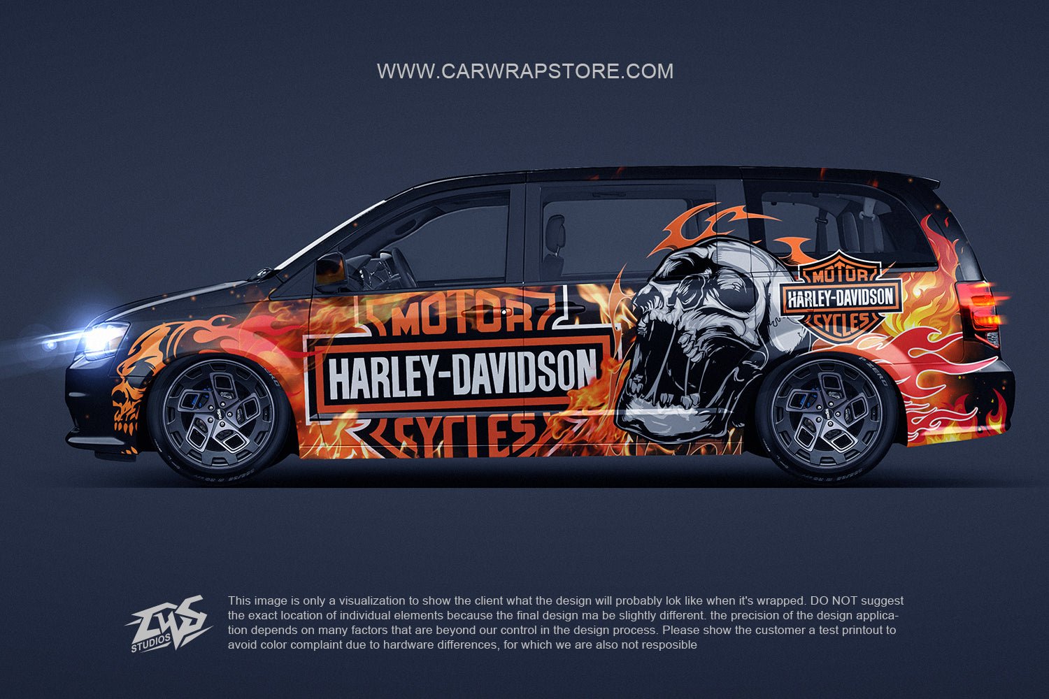 Skull Full Wrap - Car Wrap Store