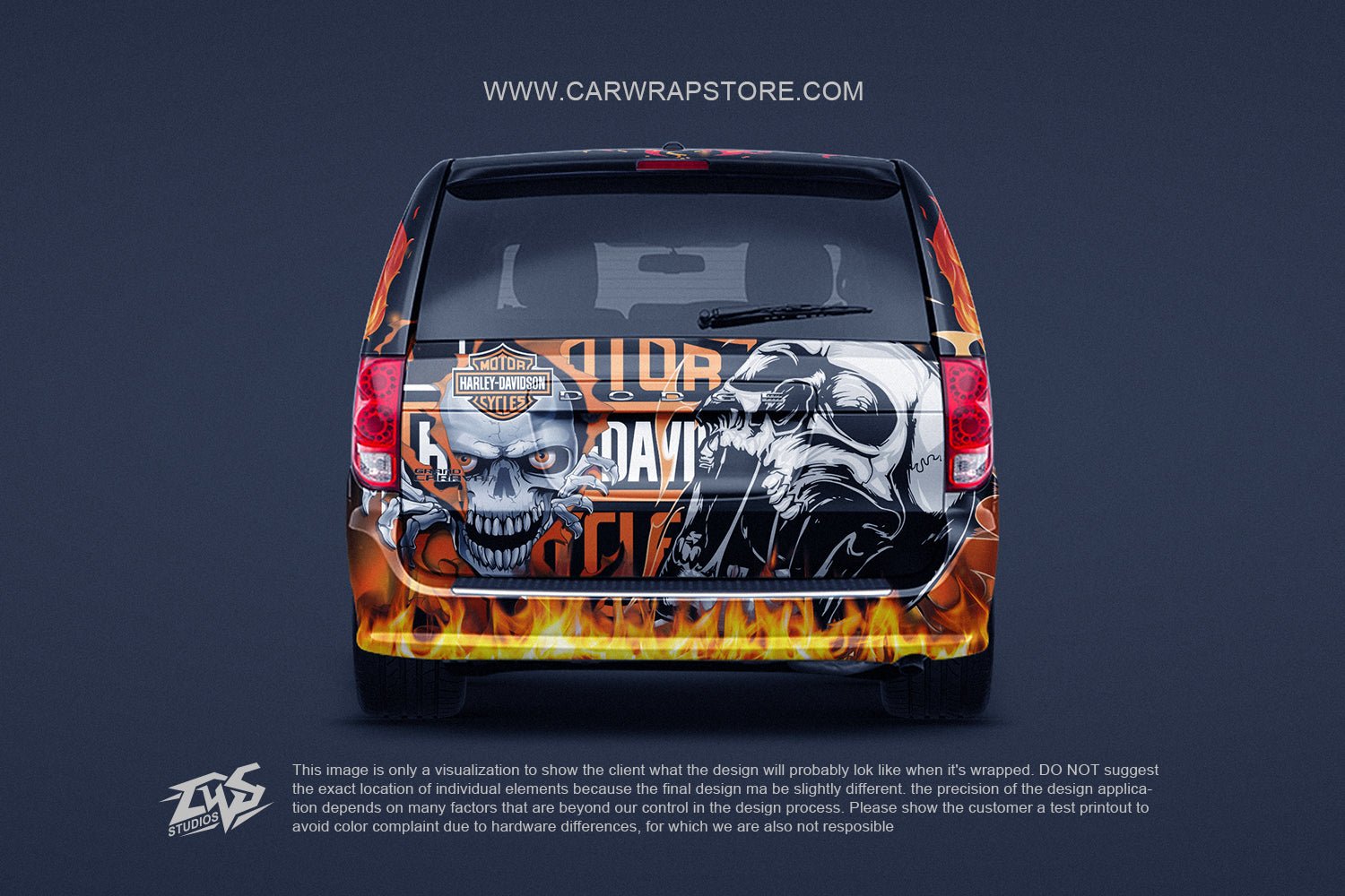 Skull Full Wrap - Car Wrap Store