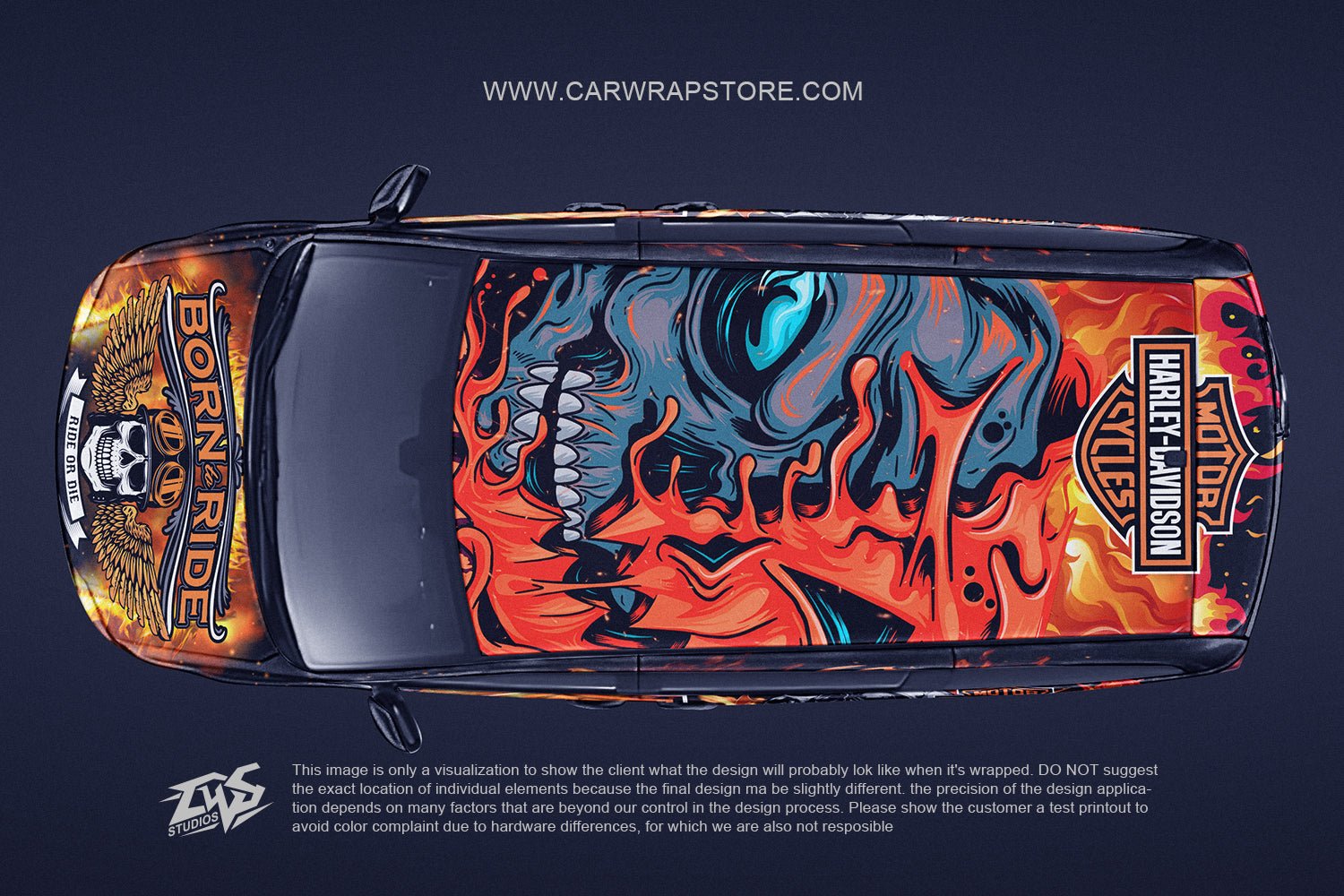 Skull Full Wrap - Car Wrap Store