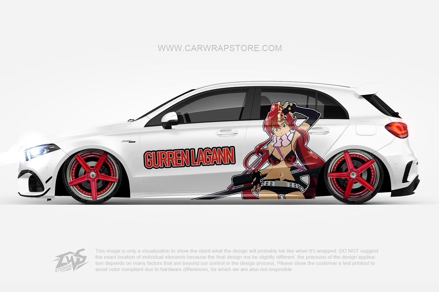 Red Bull Racing Wrap Anime wrap vinyl stickers Fit With Any Cars