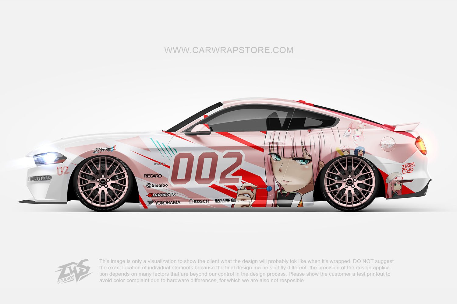 Zero Two DARLING in the FRANXX【002-01】 - Car Wrap Store