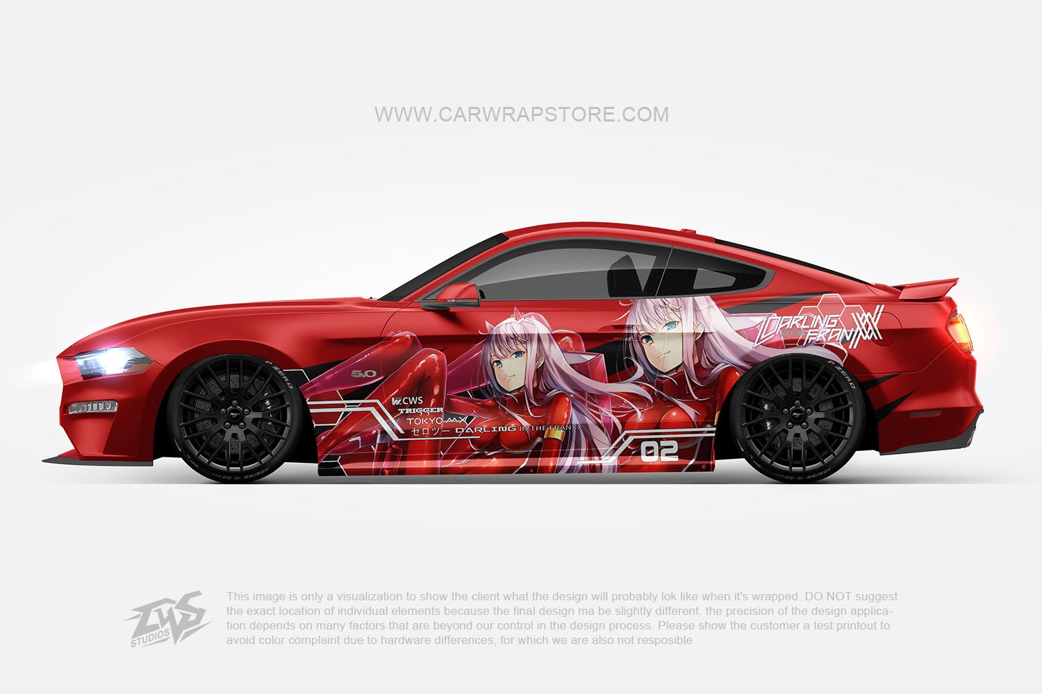 Zero Two DARLING in the FRANXX【002-02】 - Car Wrap Store