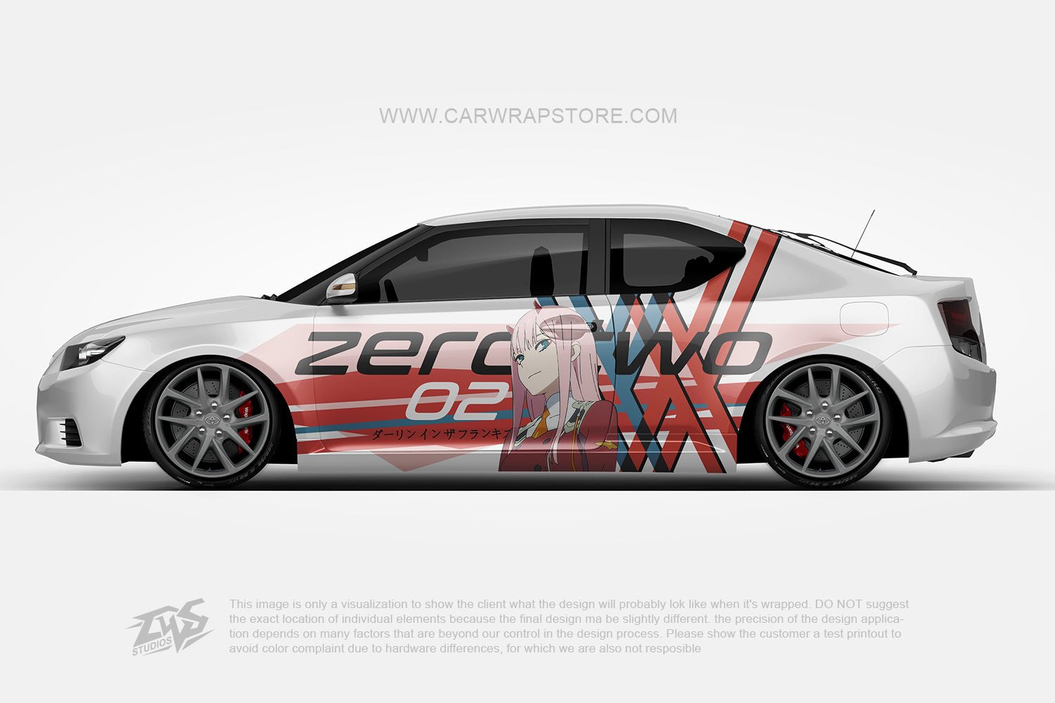 Zero Two DARLING in the FRANXX【002-04】 - Car Wrap Store