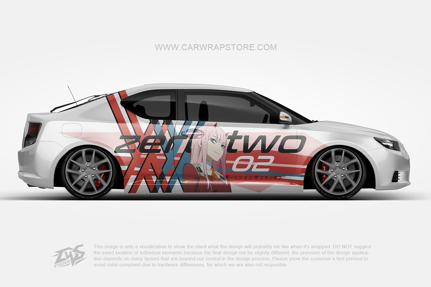Zero Two DARLING in the FRANXX【002-04】 - Car Wrap Store