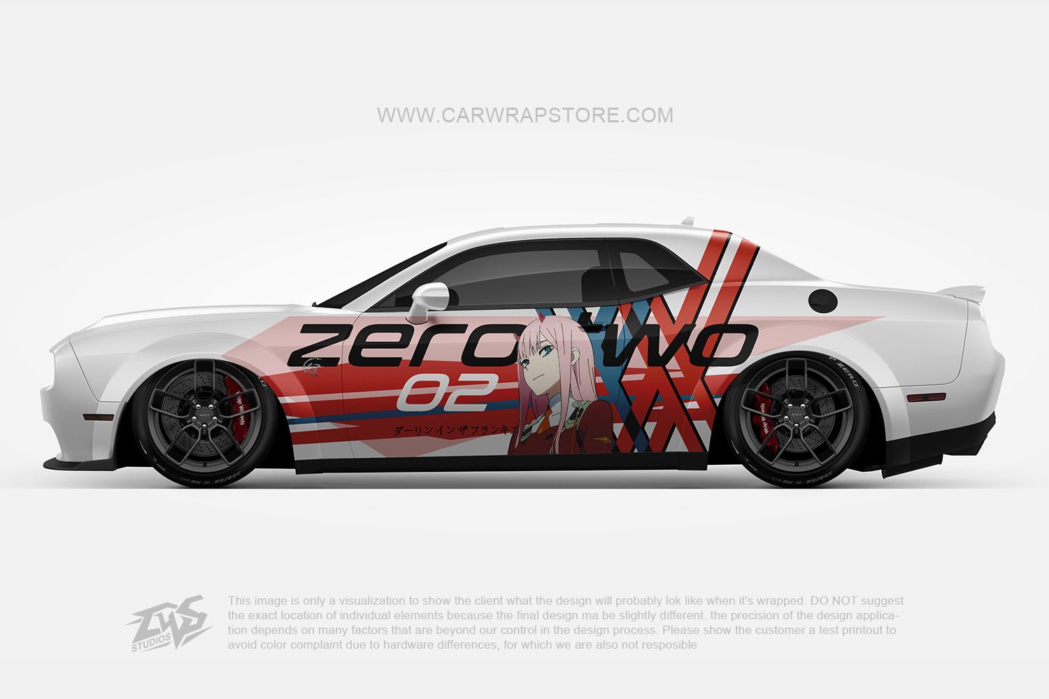 Zero Two DARLING in the FRANXX【002-04】 - Car Wrap Store