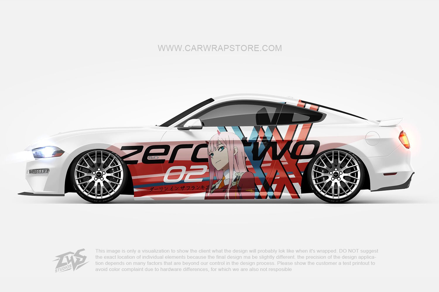 Zero Two DARLING in the FRANXX【002-04】 - Car Wrap Store