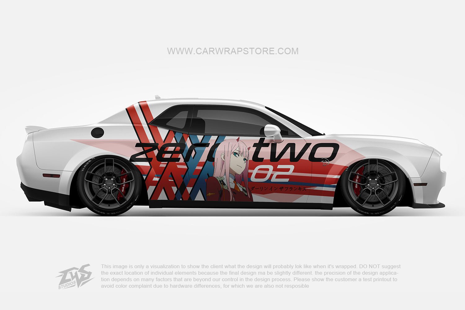 Zero Two DARLING in the FRANXX【002-04】 - Car Wrap Store