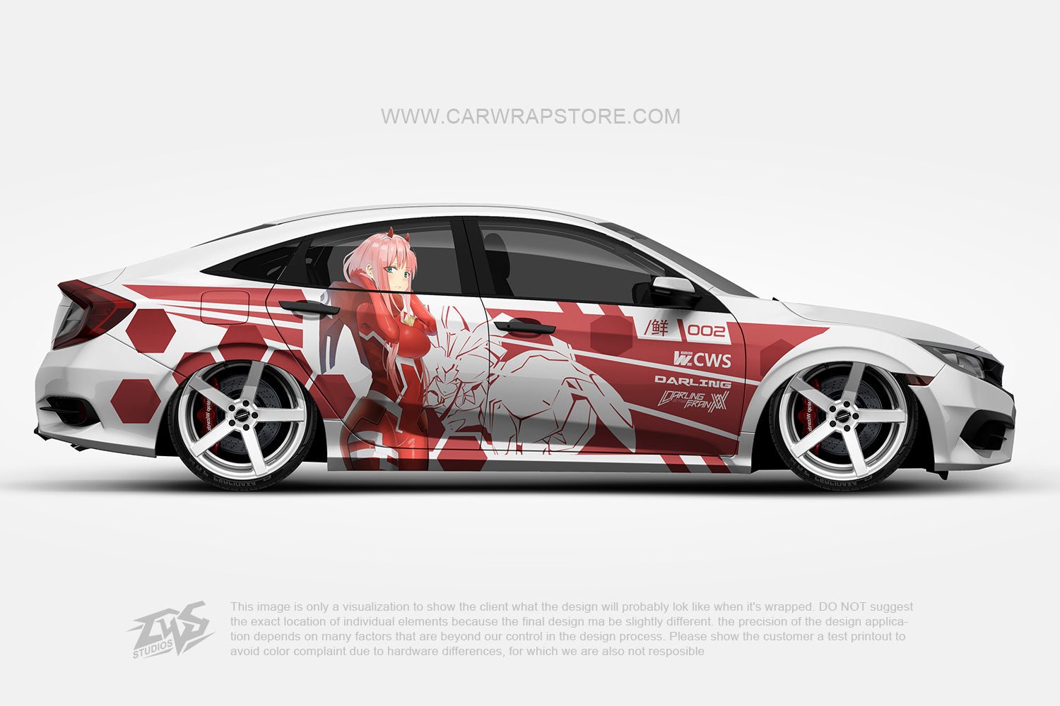 Zero Two DARLING in the FRANXX【002-05】 - Car Wrap Store