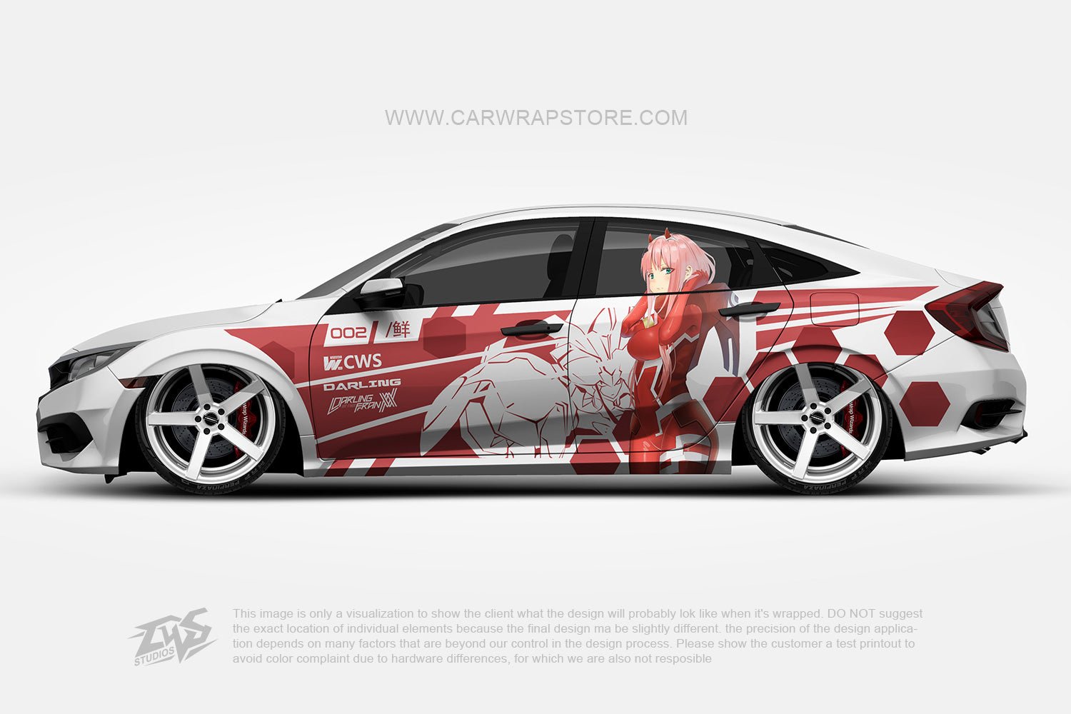 Zero Two DARLING in the FRANXX【002-05】 - Car Wrap Store