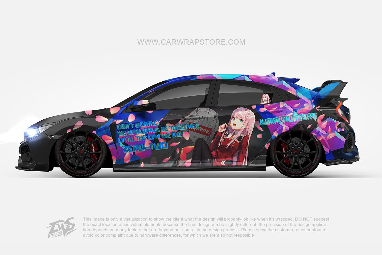 Zero Two DARLING in the FRANXX【002-07】 - Car Wrap Store