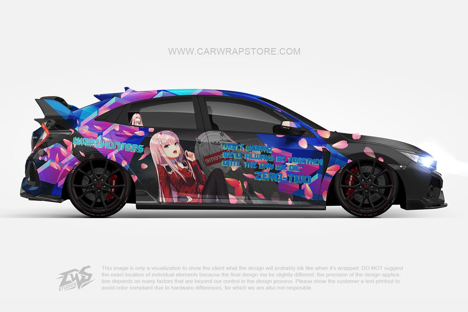 Zero Two DARLING in the FRANXX【002-07】 - Car Wrap Store