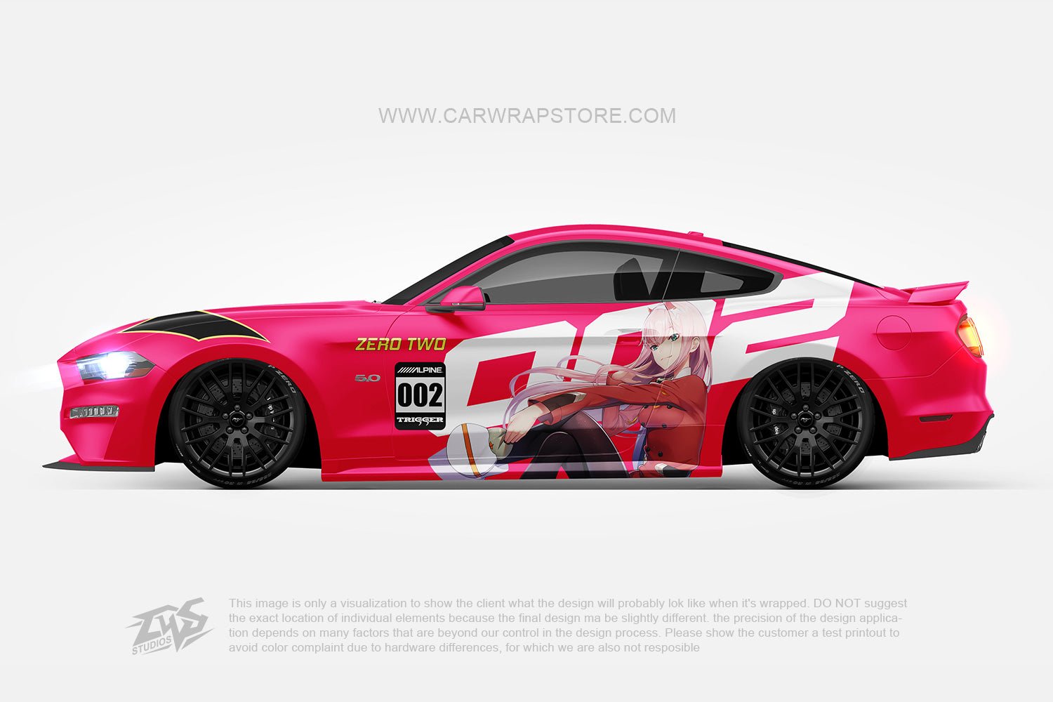 Zero Two DARLING in the FRANXX【002-10】 - Car Wrap Store