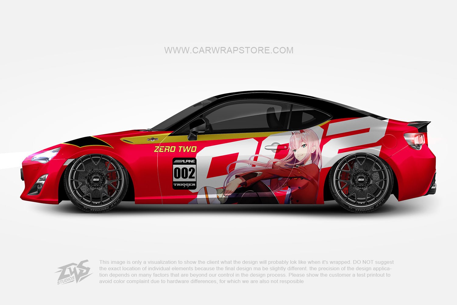 Zero Two DARLING in the FRANXX【002-10】 - Car Wrap Store