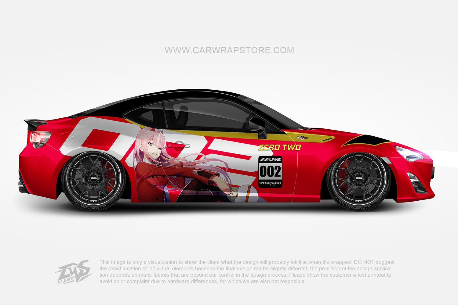 Zero Two DARLING in the FRANXX【002-10】 - Car Wrap Store