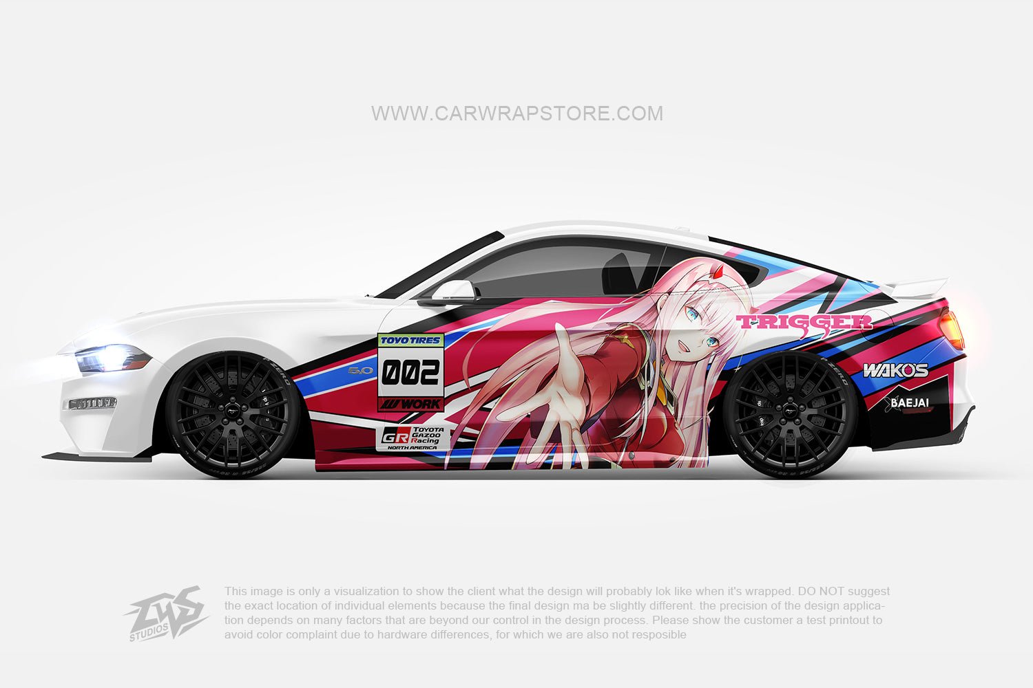 Zero Two DARLING in the FRANXX【002-12】 - Car Wrap Store