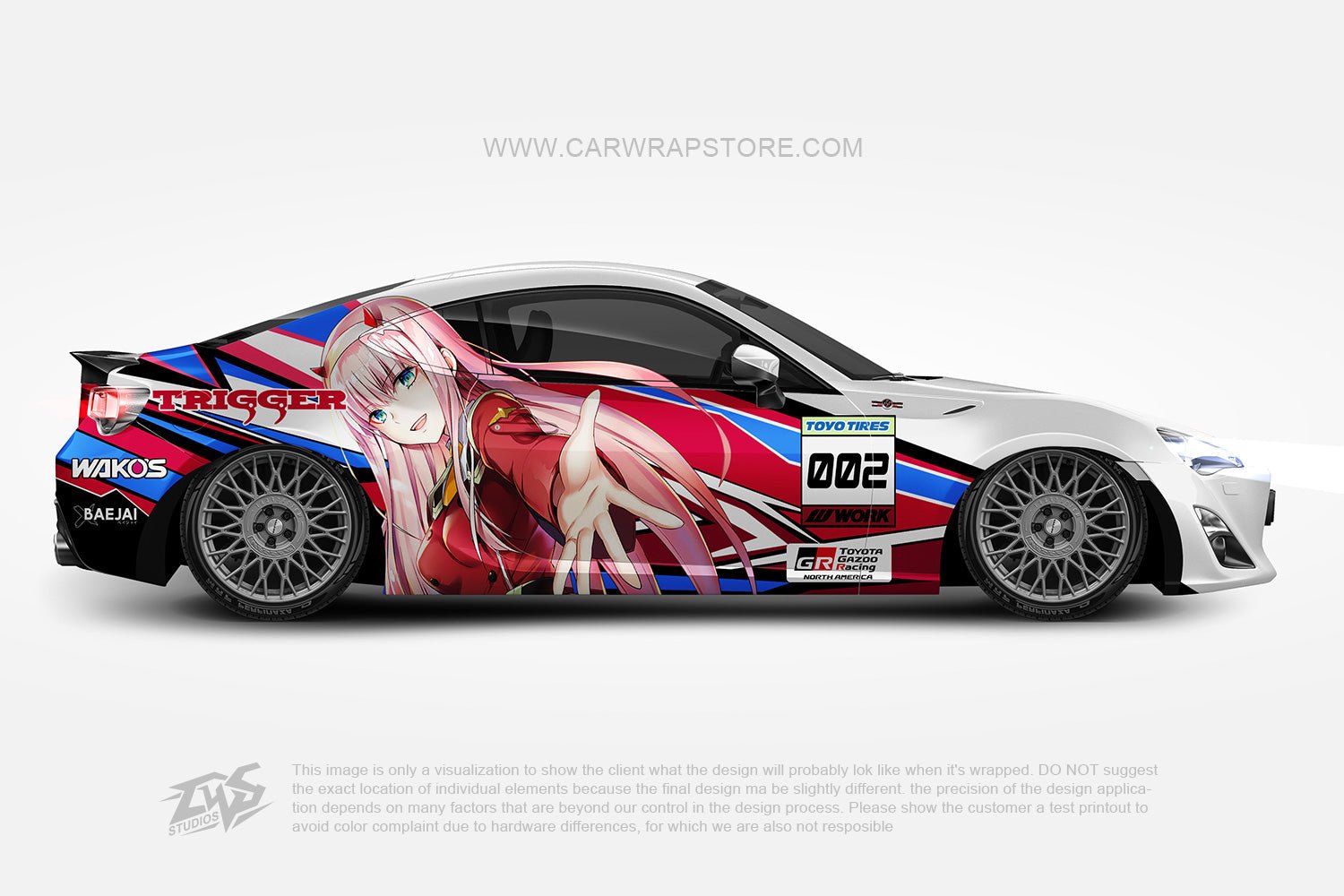 Zero Two DARLING in the FRANXX【002-12】 - Car Wrap Store