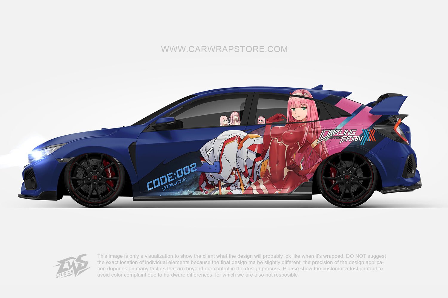 Zero Two DARLING in the FRANXX【002-13】 - Car Wrap Store