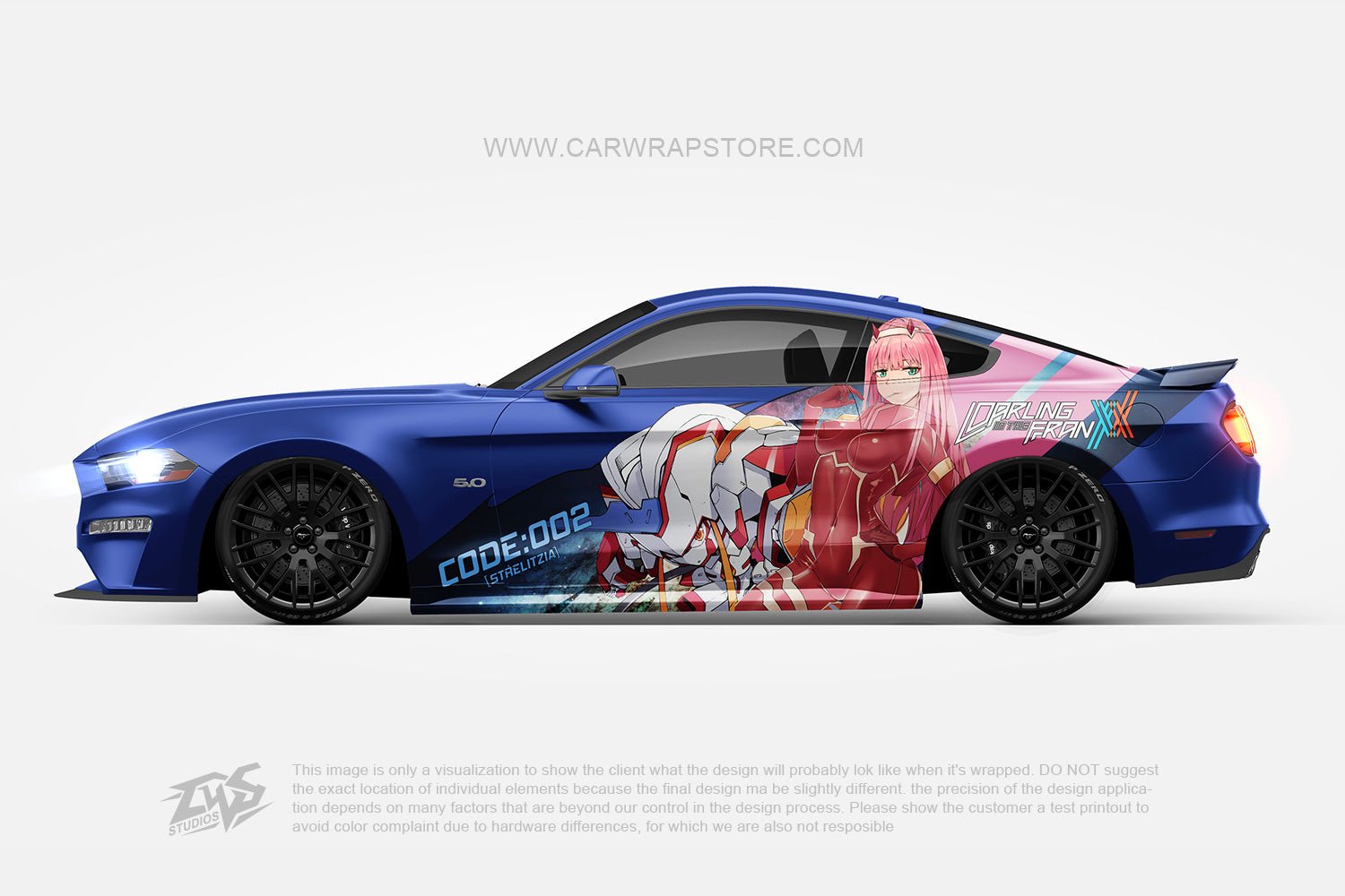 Zero Two DARLING in the FRANXX【002-13】 - Car Wrap Store