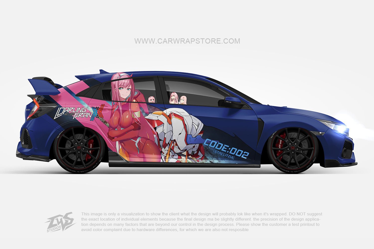 Zero Two DARLING in the FRANXX【002-13】 - Car Wrap Store