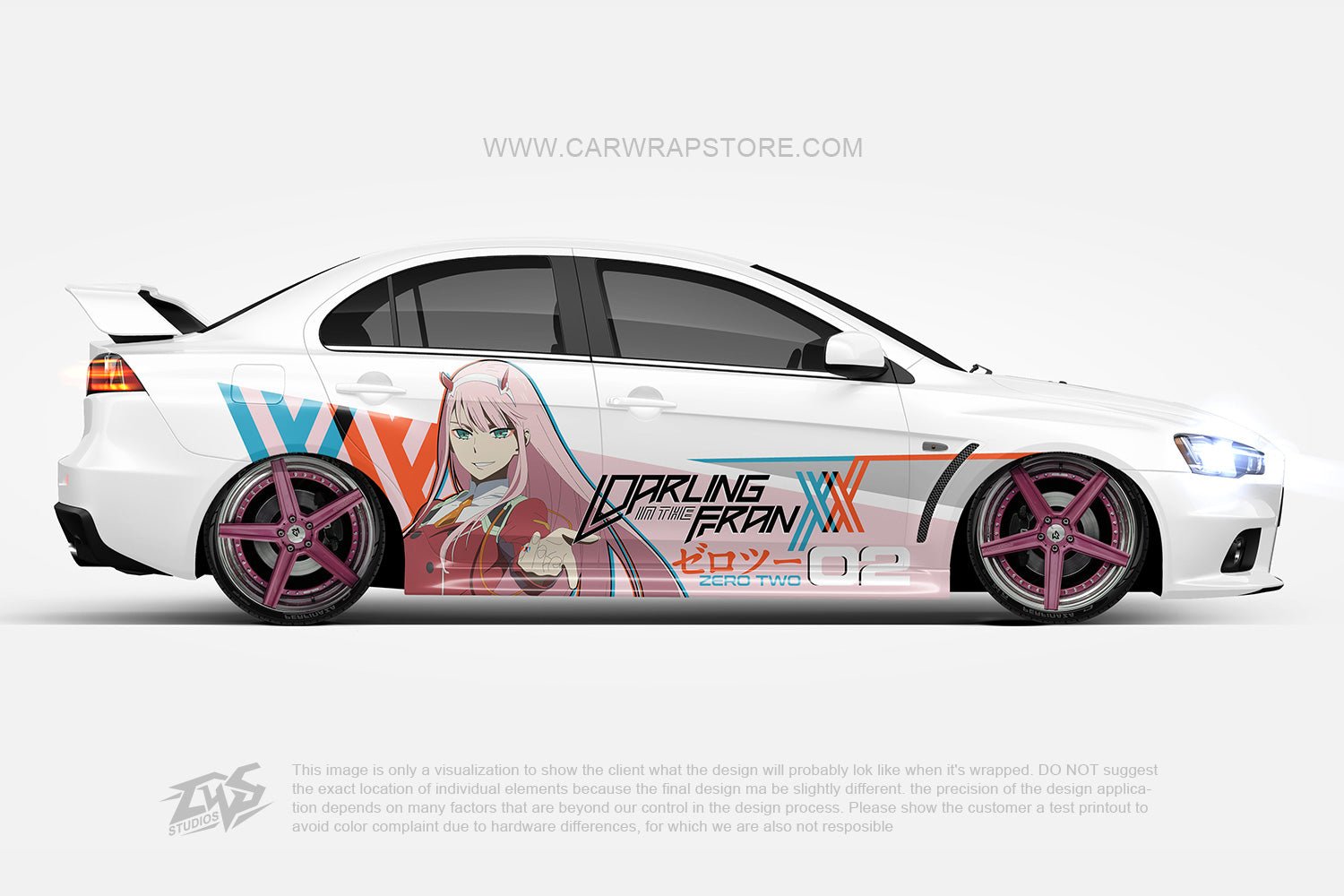 Zero Two DARLING in the FRANXX【002-16】 - Car Wrap Store