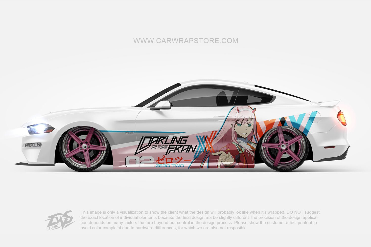 Zero Two DARLING in the FRANXX【002-16】 - Car Wrap Store