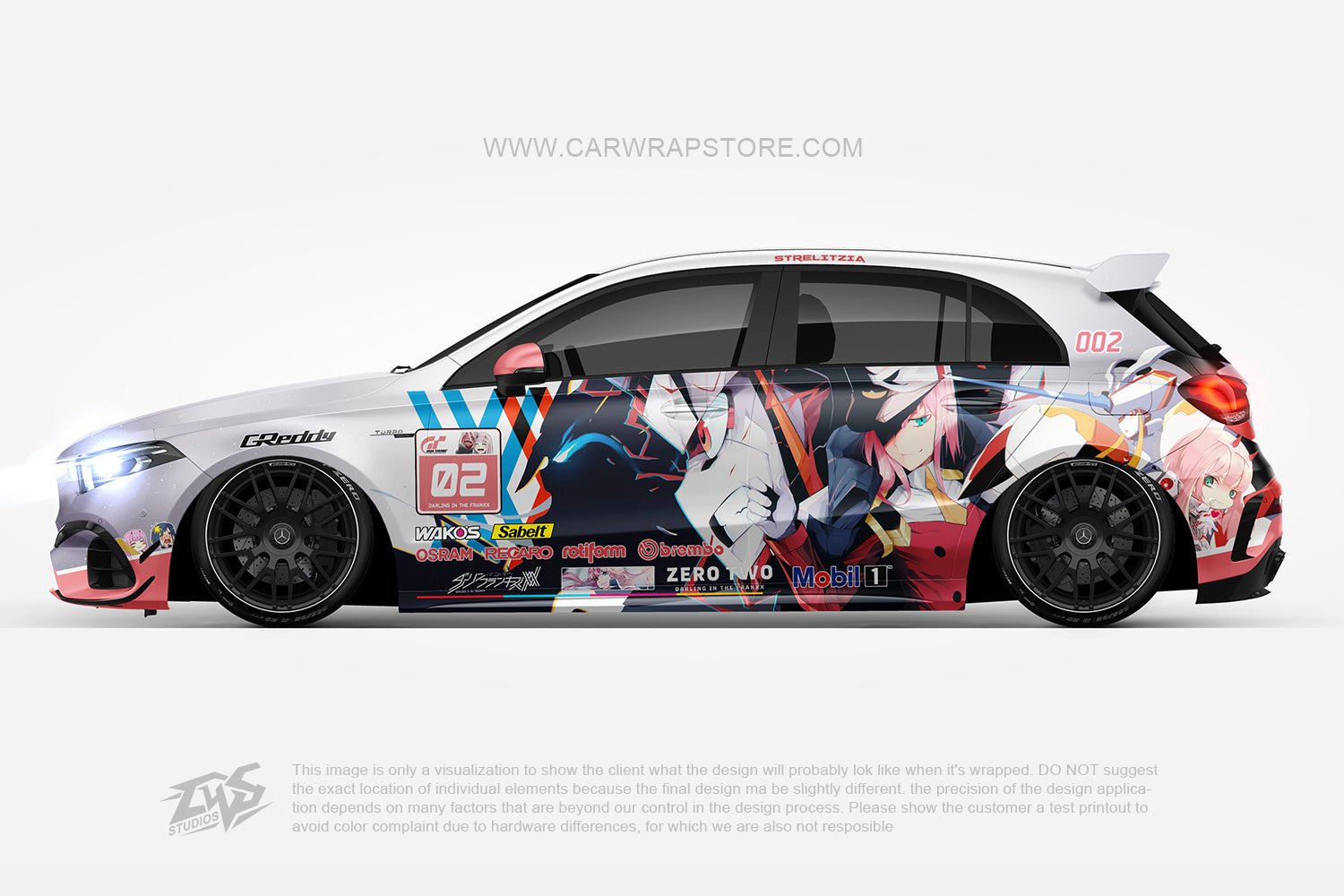 Zero Two DARLING in the FRANXX【002-17】 - Car Wrap Store