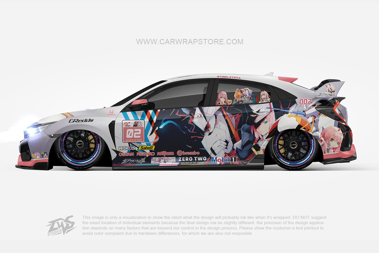 Zero Two DARLING in the FRANXX【002-17】 - Car Wrap Store