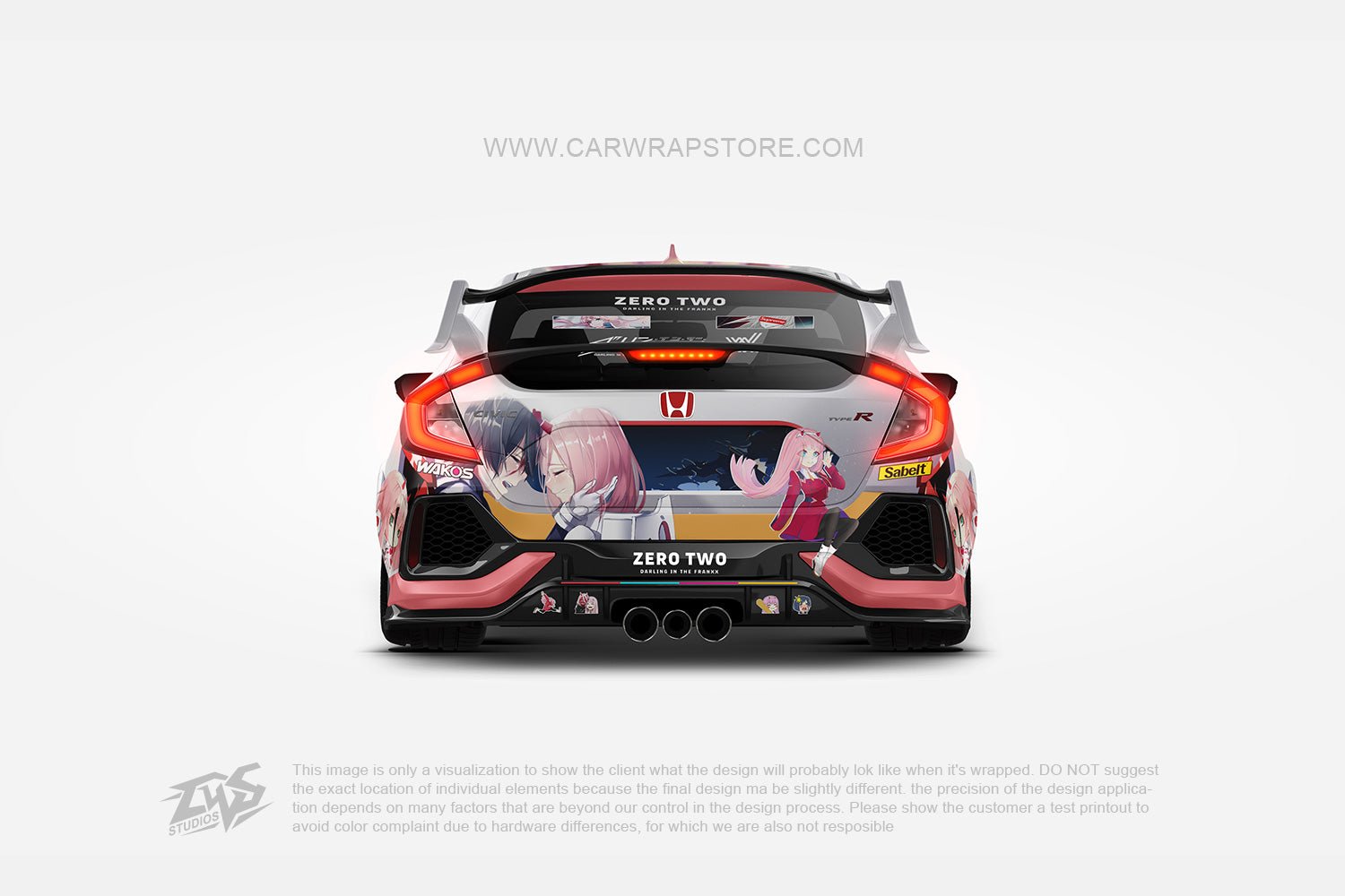 Zero Two DARLING in the FRANXX【002-17】 - Car Wrap Store