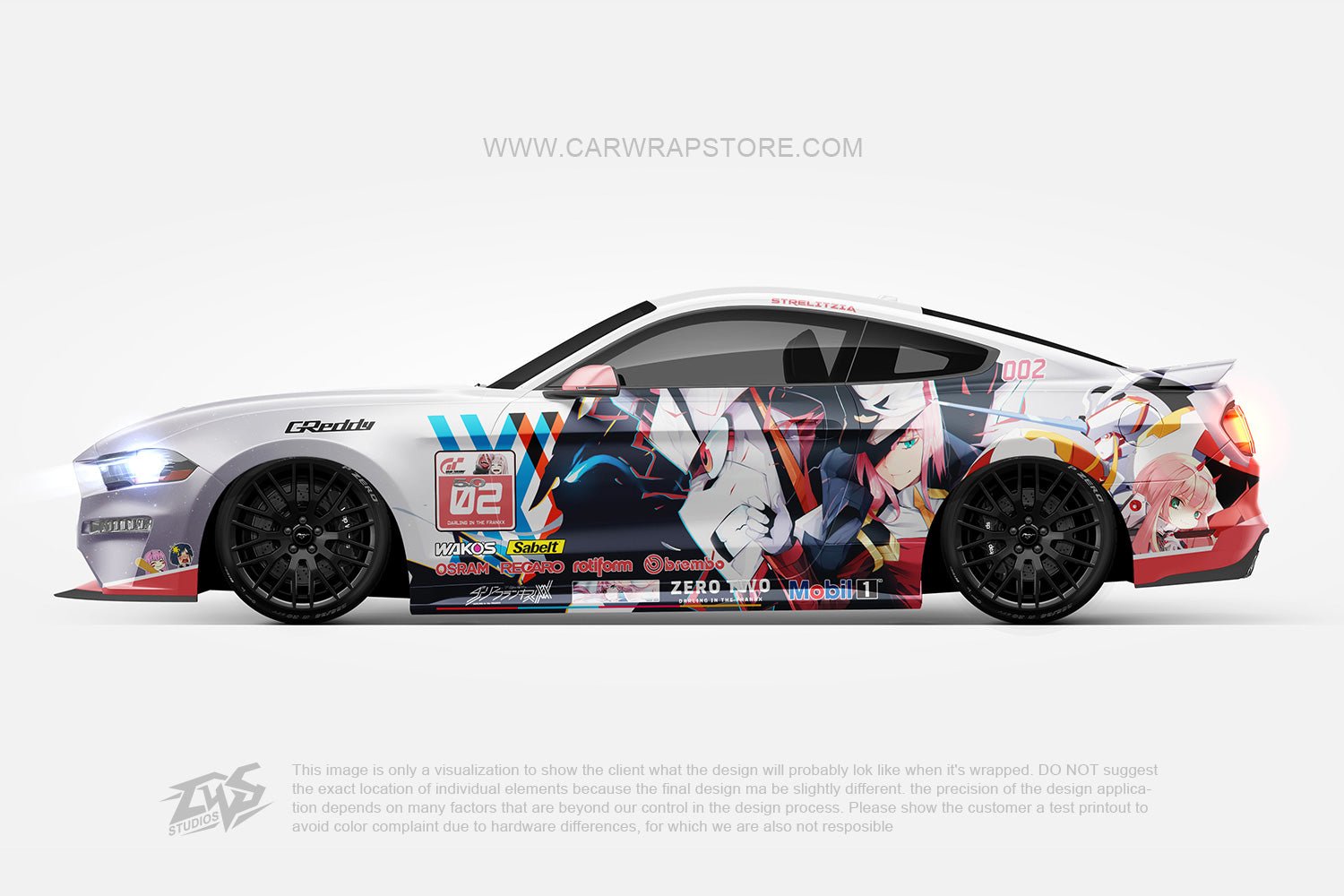 Zero Two DARLING in the FRANXX【002-17】 - Car Wrap Store