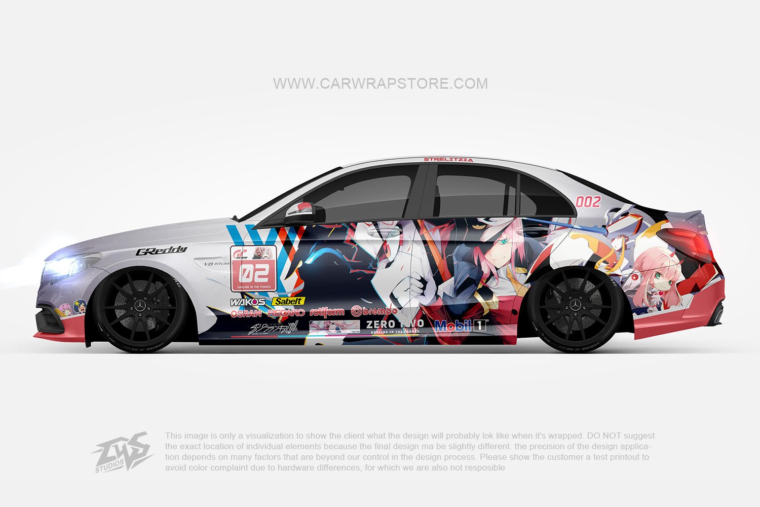 Zero Two DARLING in the FRANXX【002-17】 - Car Wrap Store